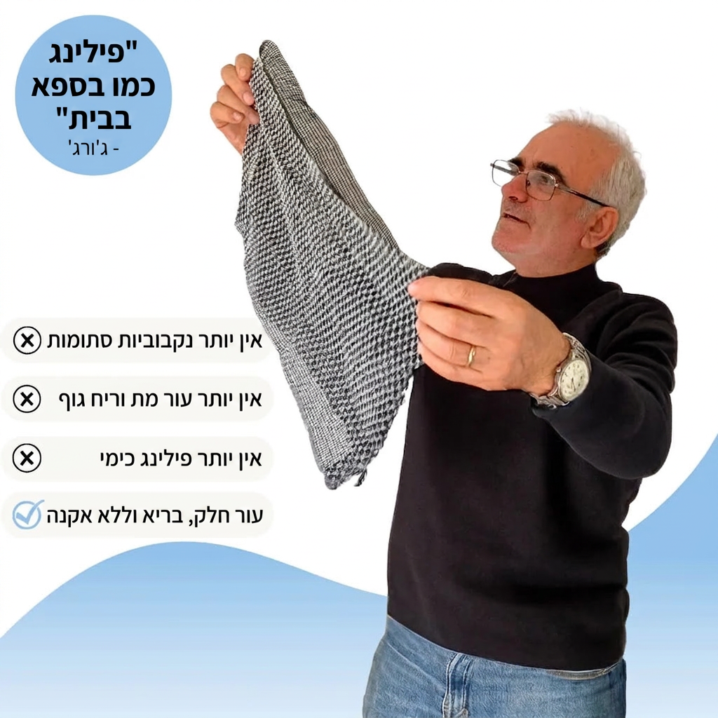 מגבת הפילינג מבית Glowal